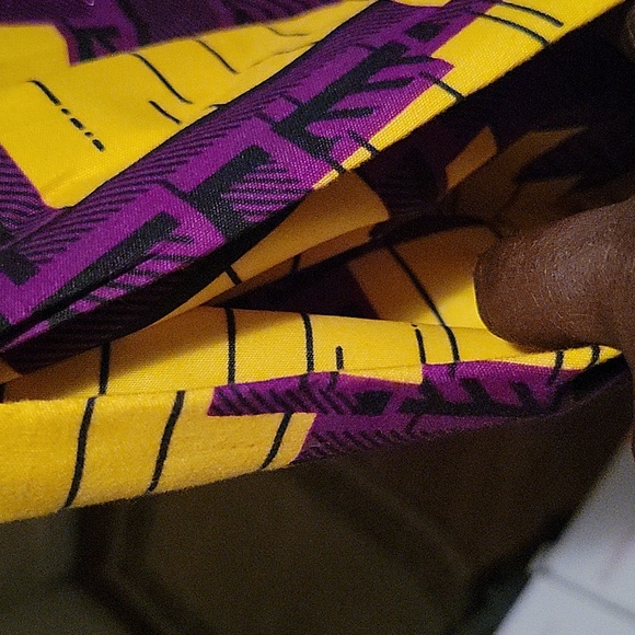 African print A line dress. - Picture 4 of 5